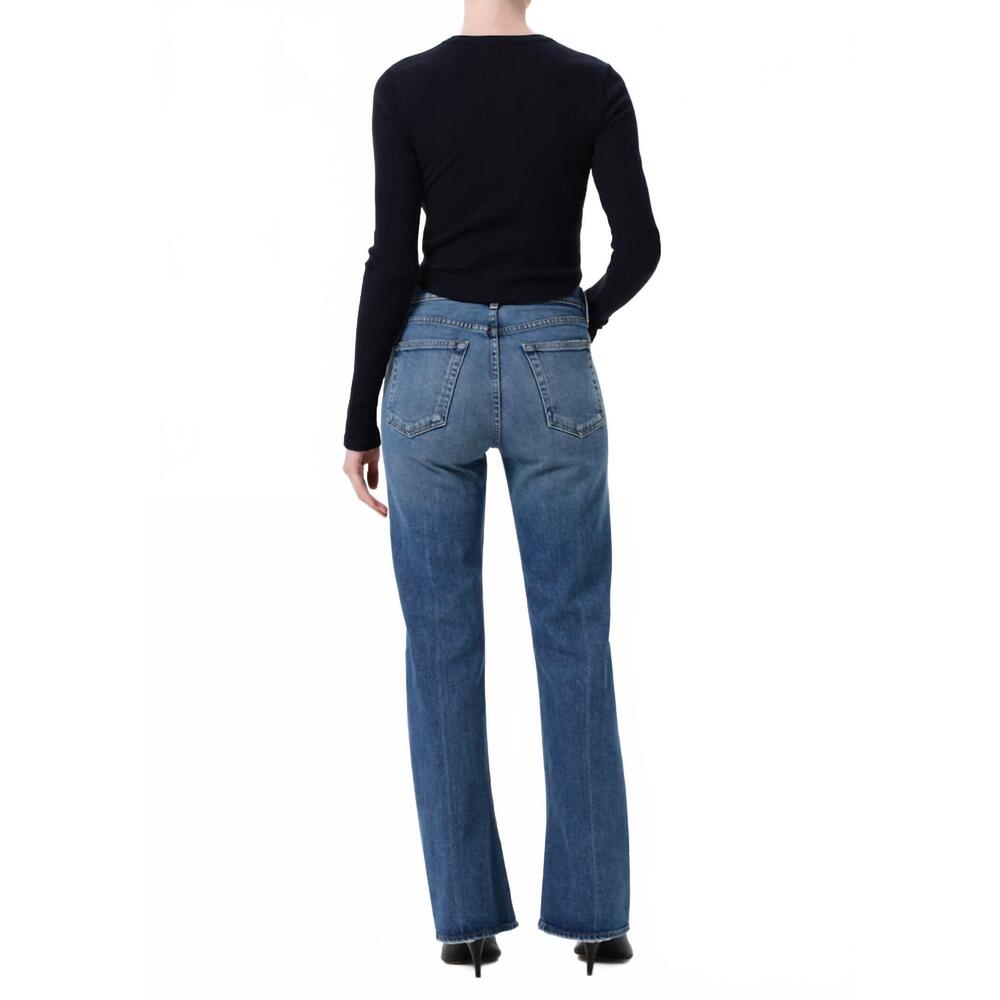 NEW AGOLDE mid rise kick bootcut jeans in curve - Picture 4 of 7